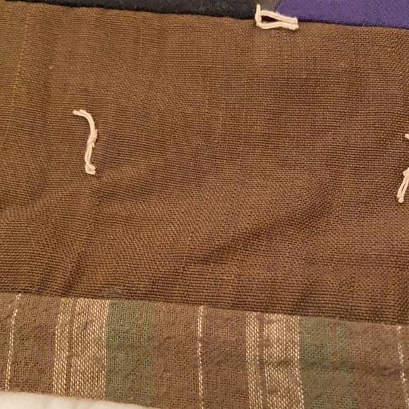 OLD VINTAGE Quilt Pieced Tied Beautiful 90 x 52" - Picture 10 of 15